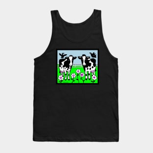 Happy Cows in Flowered Pasture Tank Top